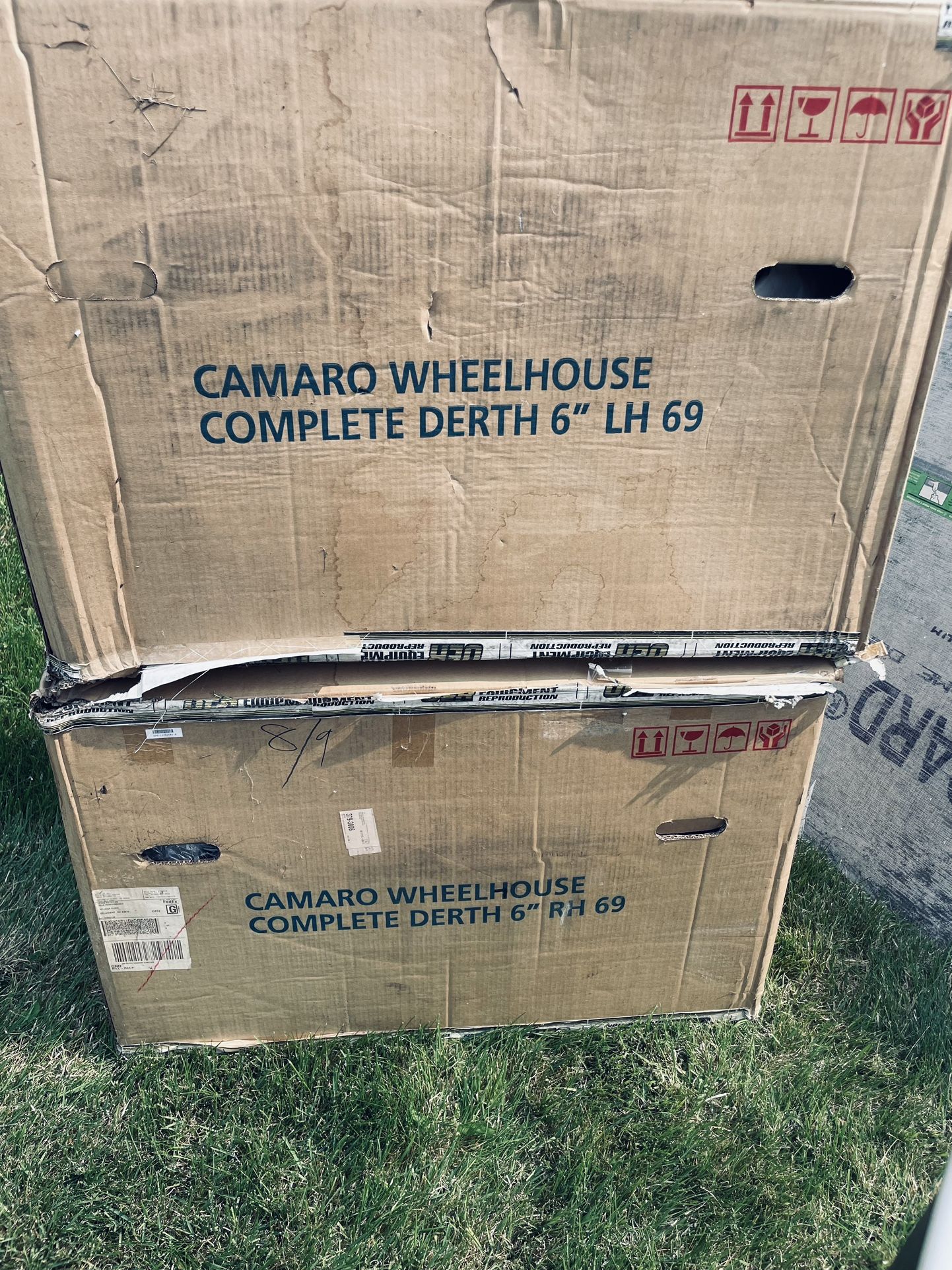 Left And Right 1969 Camaro Wheelhouse