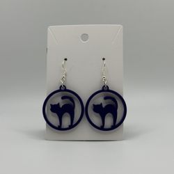 Purple Cat - Earrings