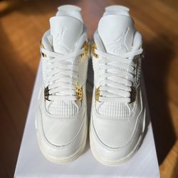 Jordan 4 Metallic Gold Size 10.5M