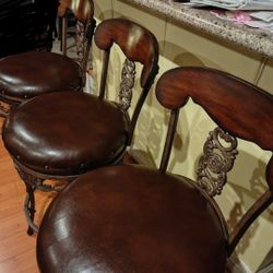 3 Counter Bar Stools Chairs Barstools 27"