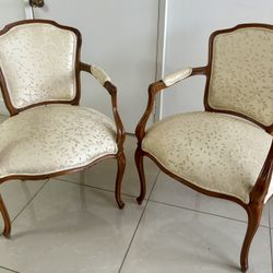 vintage-style accent chairs (2)