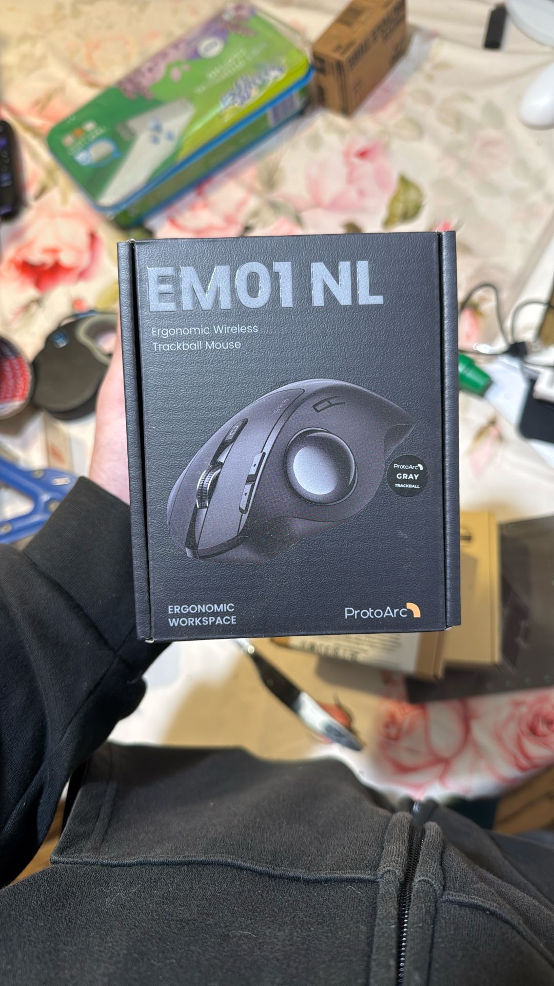 Protoarc Ergonomic Wireless Trackball Mouse