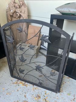 metal fireplace cover