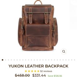 Yukon Leather Backpack 