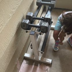 Weight Stand With Weights