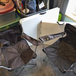 Folding Tables And Camp Chairs