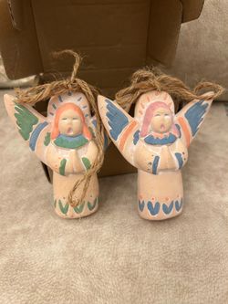 Vintage angel ornaments