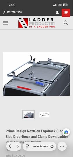 Prime Design NextGen ErgoRack Van Ladder Rack