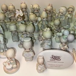 PRECIOUS MOMENTS PORCELAIN BISQUE FIGURINES COLLECTION 
