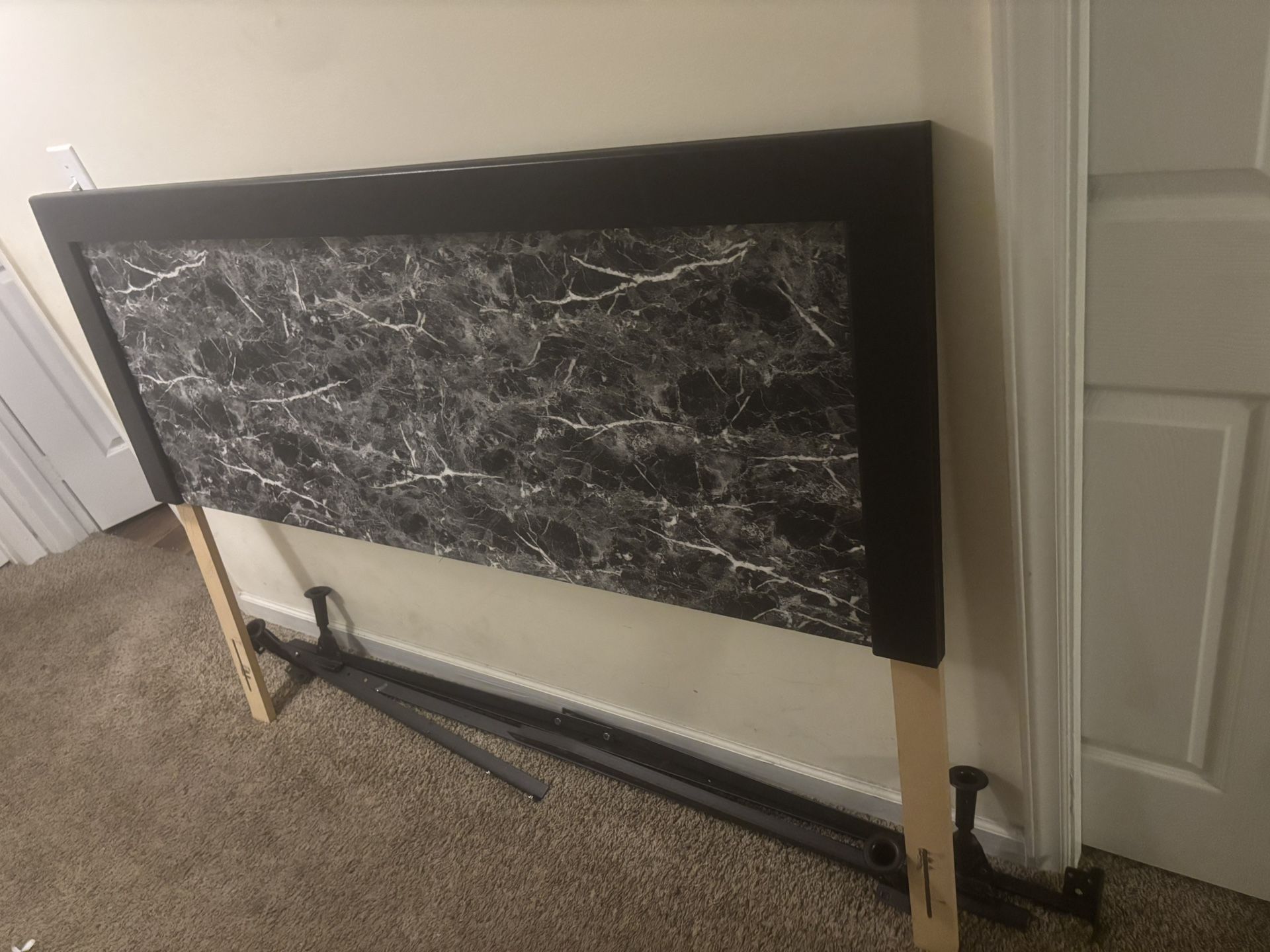 Queen Size bed frame And mirror