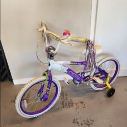 Girls Bike With Training Wheels