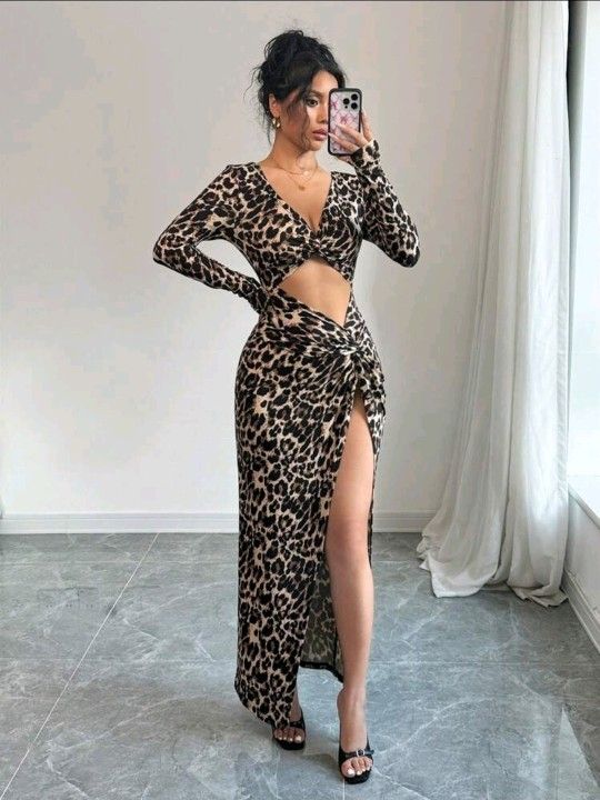 Ladies Animal Print Sz Large New