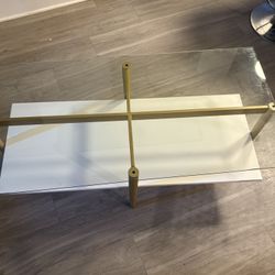 White And Gold Table