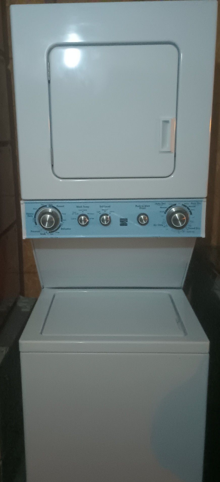 Like New Kenmore Stackable Washer Electric Dryer
