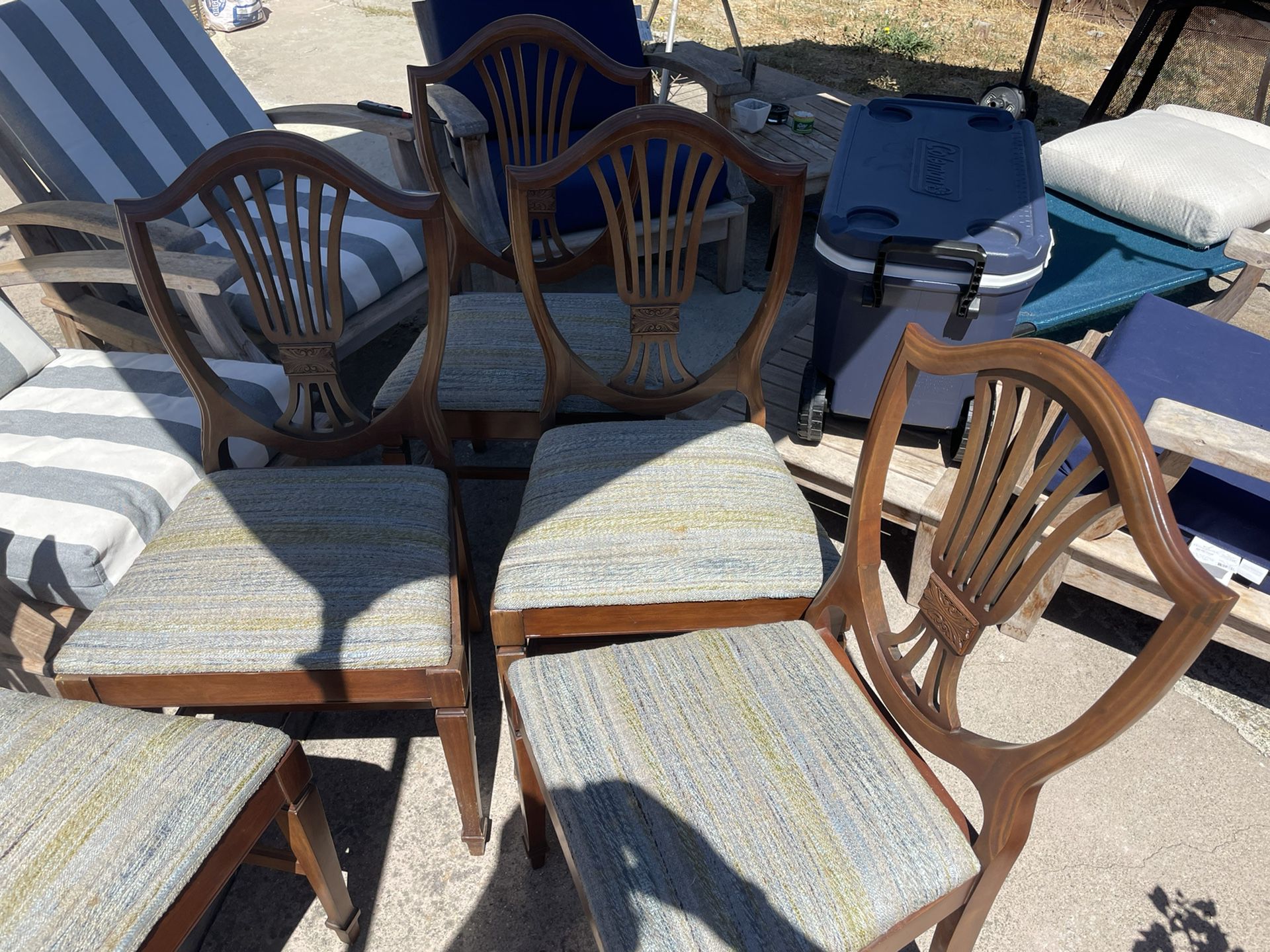 5 Antique Dining Chairs