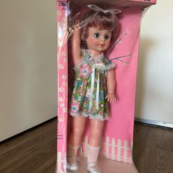 Vintage 24” Walking Doll “Hold My Left Hand and Walk With Me” – In Original Box – Mint Condition