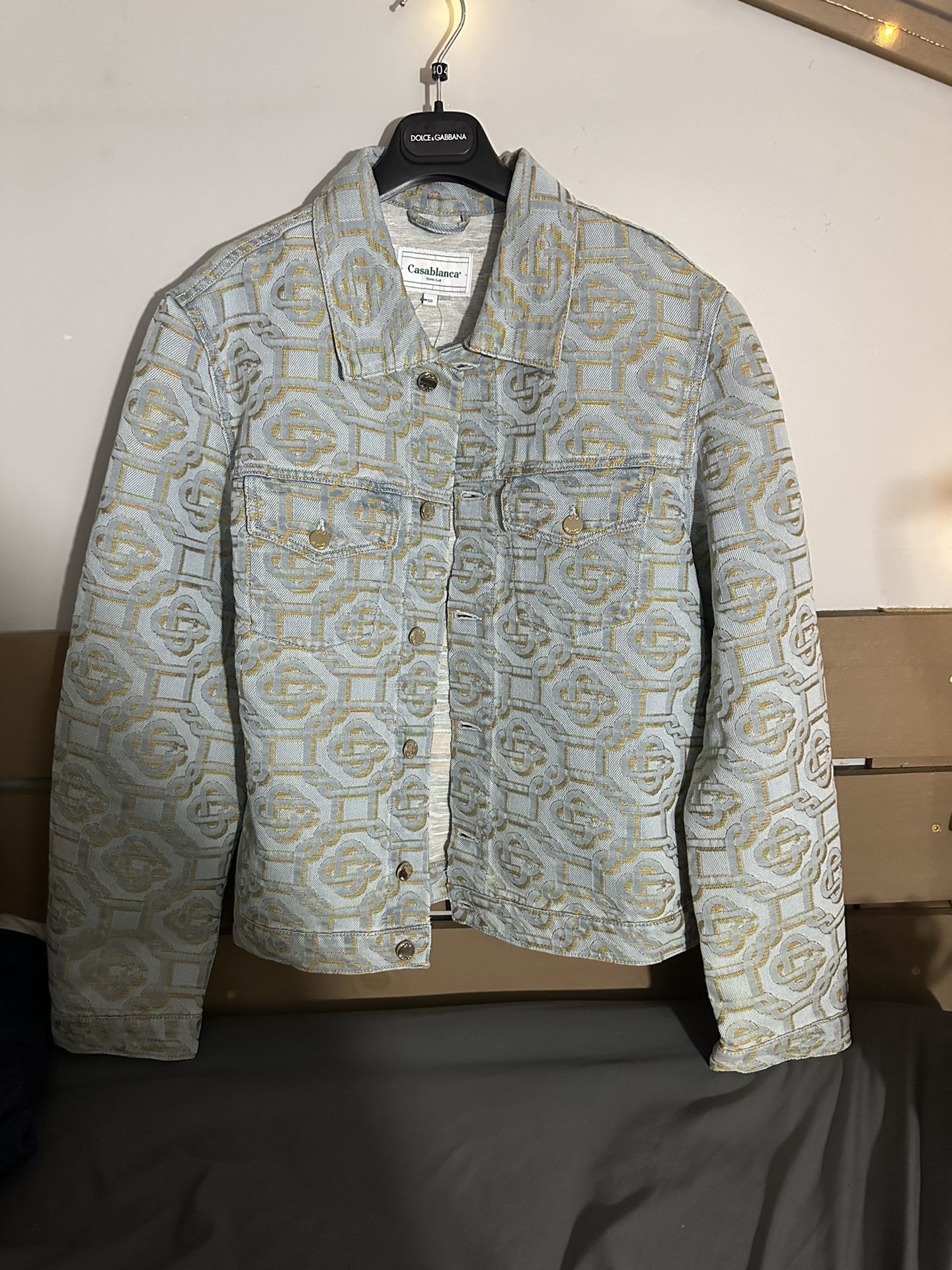 Casablanca Monogram Denim Jacket Size 50 