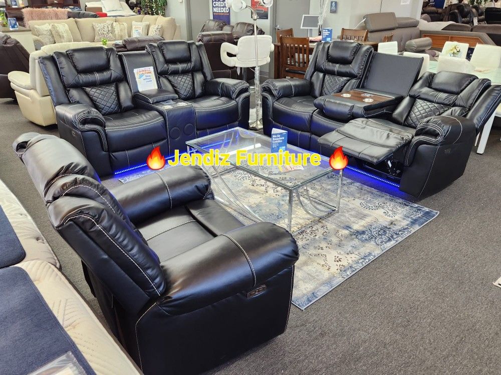 Electric Reclining Livingroom Furniture Couches Sofa 🛋 Only $49 Down No Credit Needed Financing