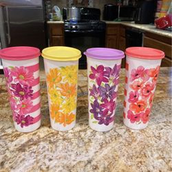 Set De Vasos Tupperware 470 Mlts Cada Uno