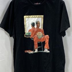  Nike Air Jordan Artist Series by Jacob Rochester T-shirt in black cotton