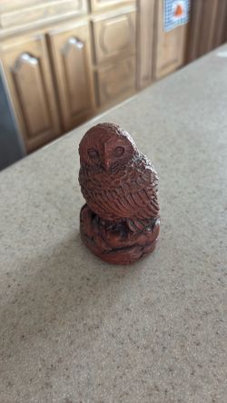 Spirit Red Rock Stone. Owl. Figurine -  Tucson, Arizona.  2.25 “ Tall