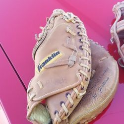 Catchers Mask, Chest Protector And Glove