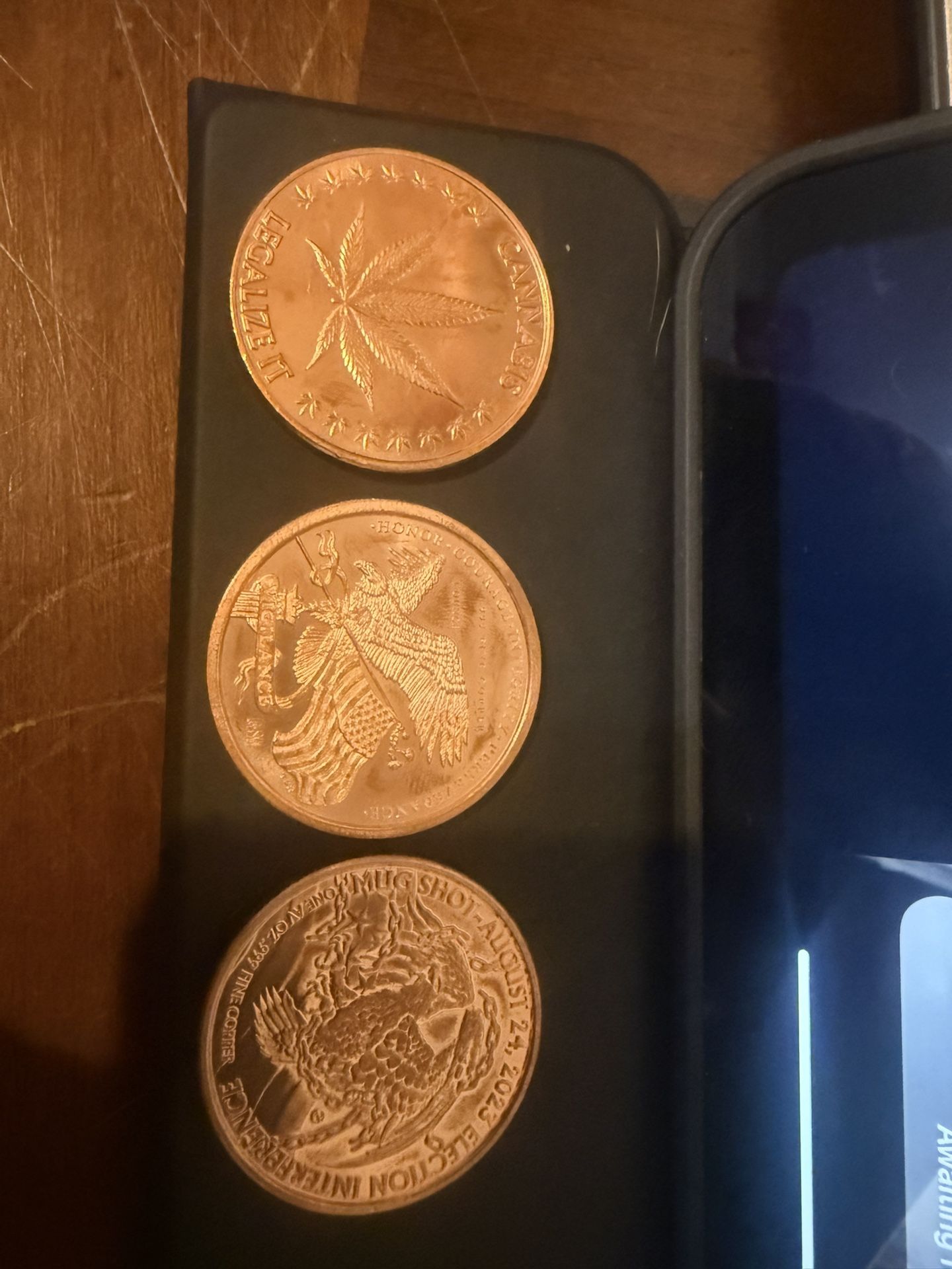 3- 1oz Copper Rounds
