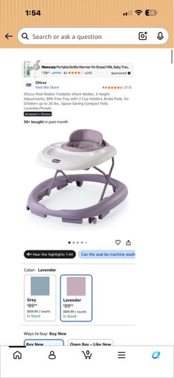 Chicco infant mod walker