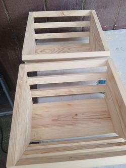 Fruteros de madera de pino $15 casa uno..