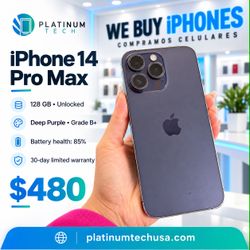 iphone 14 pro max UNLOCKED FOR ANY CARRIER 128GB