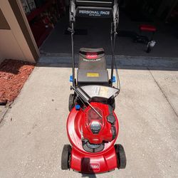Toro Lawnmower Self Propelled and Smart Storage.