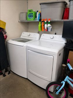 LG washer and dryer model WT6100CW
