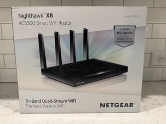 🌐 Netgear Nighthawk X8 Router (R8500) — Great Condition | Box, Power Adapter & Manual Included