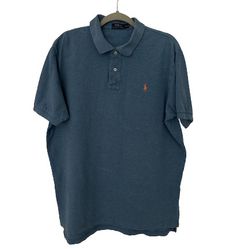 Ralph Lauren Polo Men’s Blue Shirt Casual, Short Sleeve, Sz XL