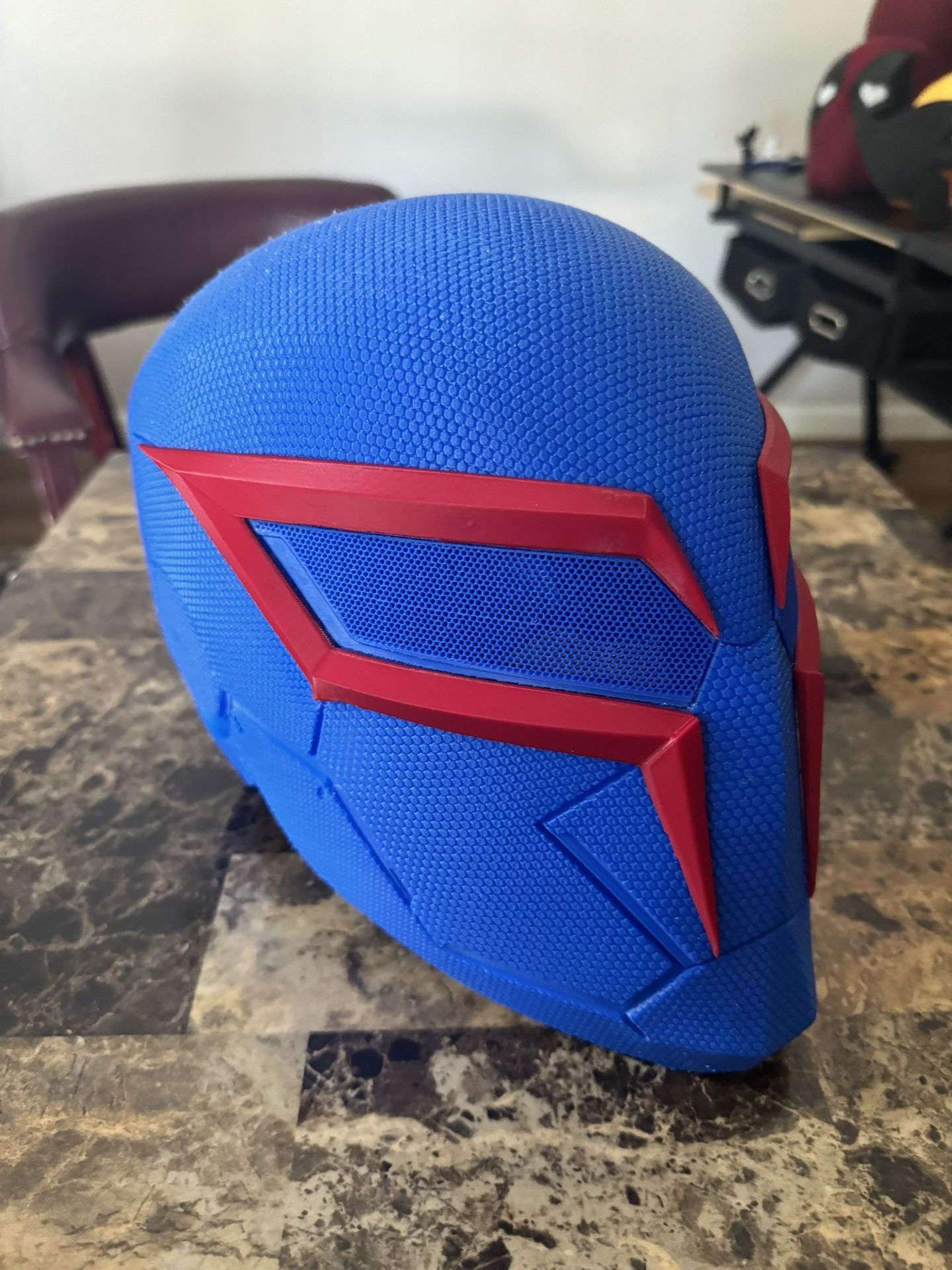 3-D Printed Spider-Man 2099 Helmet
