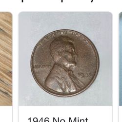 1946 No Mint Mark Penny! Rare ! 