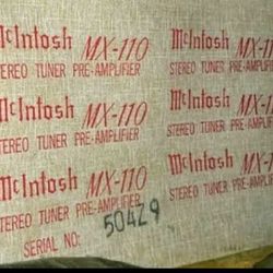 McIntosh mx110z stereo tube preamp FM tuner in original box in Kent 