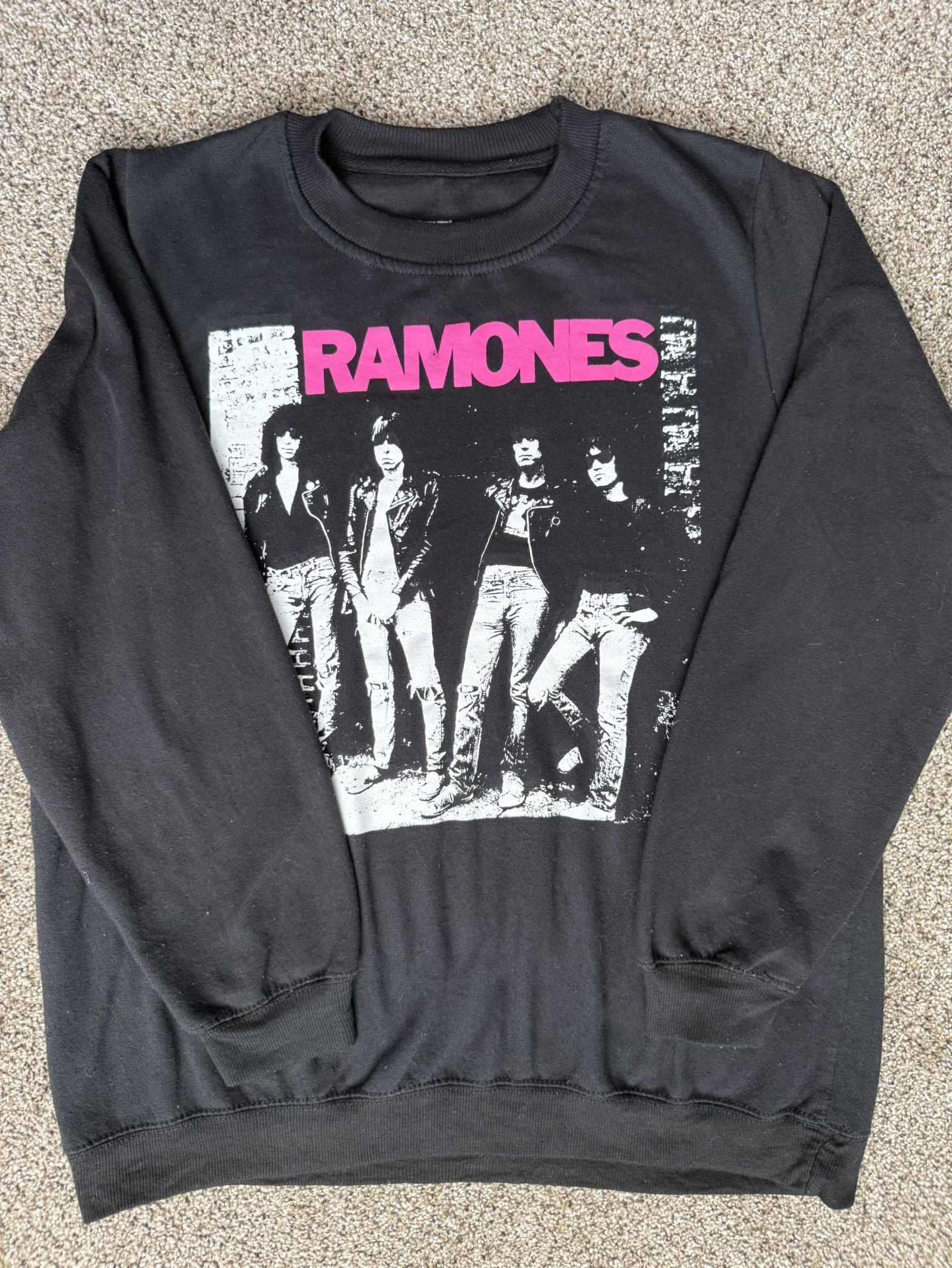 RAMONES Punk Rock Band Teens Pullover Sweatshirt Size 2XL