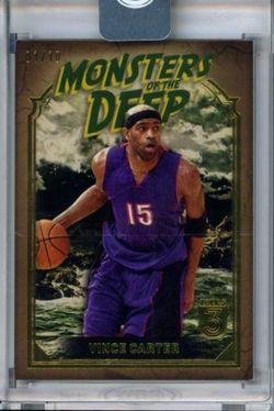 Vince Carter 2025 Topps 3 Monsters Deep Gold 1/10