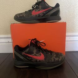 Nike Kobe VI GS Black Italian camo basketball Sneakers HM8482-001