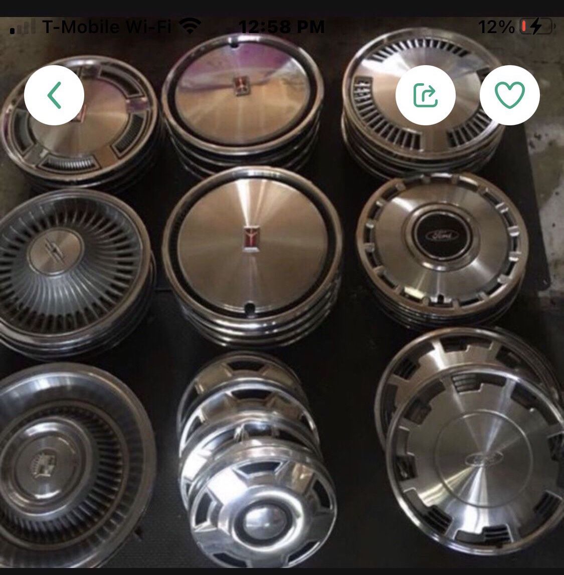 Wheel Cover Hub Caps Vintage