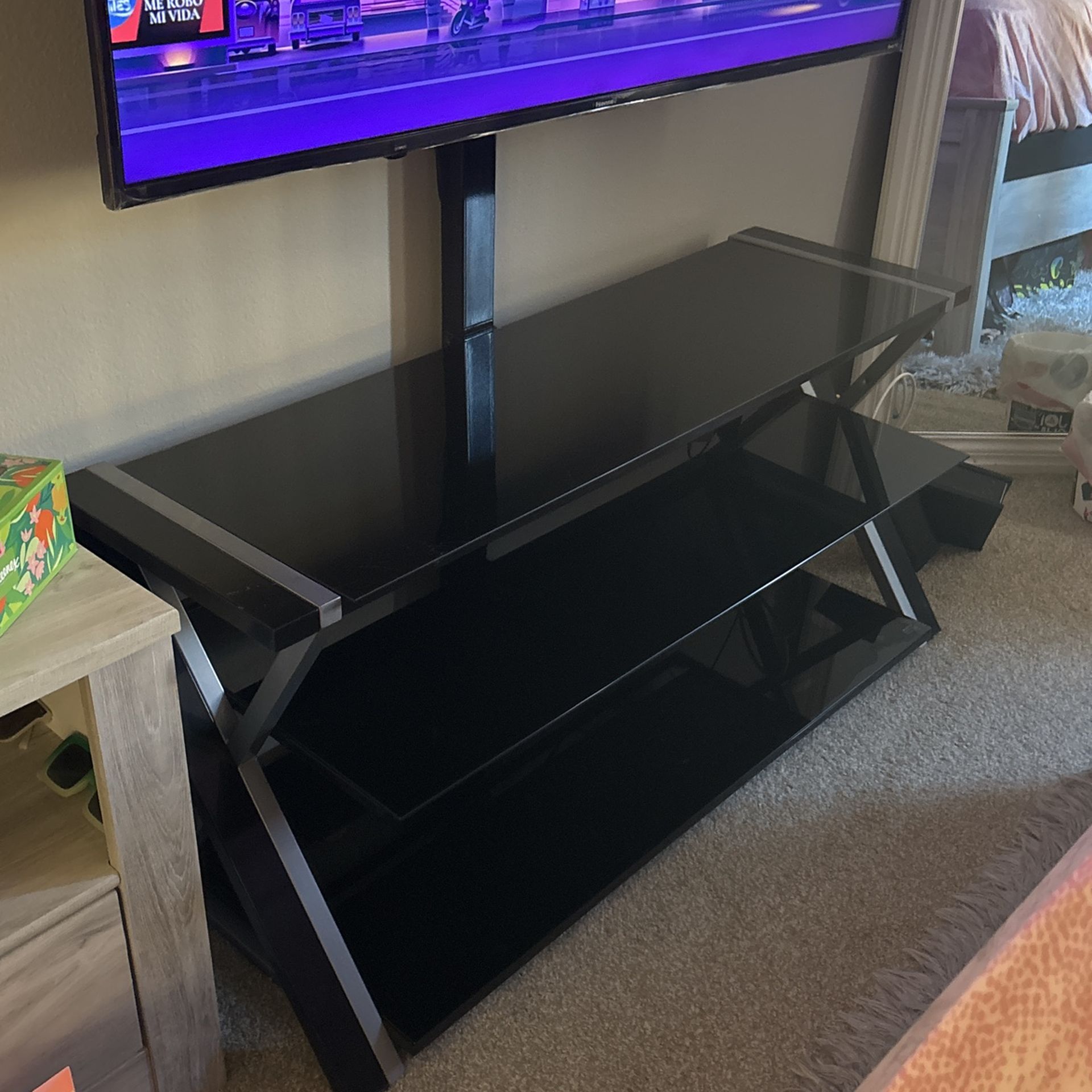 Used TV Stand + Tv