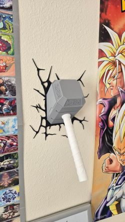 Thor Mjolnir 3D Wall Shatter Display