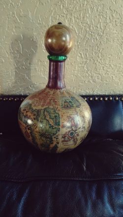 Leather-bound Brandy Bottle