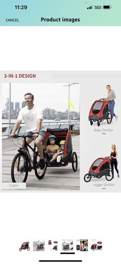 Aosom Bike Stroller 3 In One