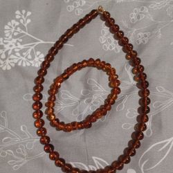 Baltic Amber Necklace & Bracelet Gift Set 