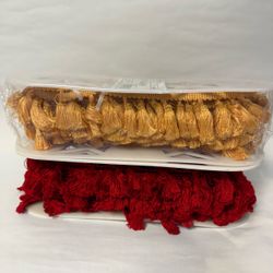 2 Spools Tassel Fringes Trim NWT