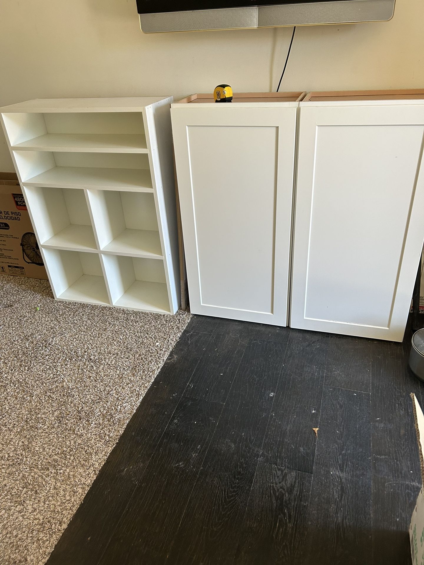 White Cabinets /shelves