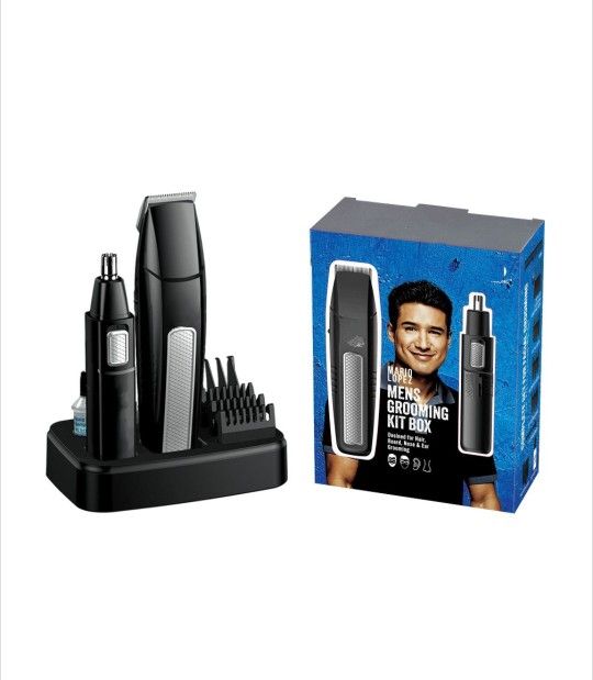 Brand New 10 Piece Mens Grooming Kit , Designed for Hair, Beard, Nose & Ear Grooming