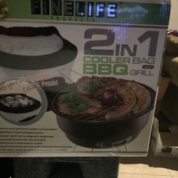 2in1 Cooler Bag And BBQ Grill Set